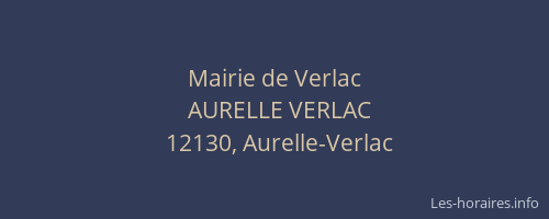 Mairie de Verlac