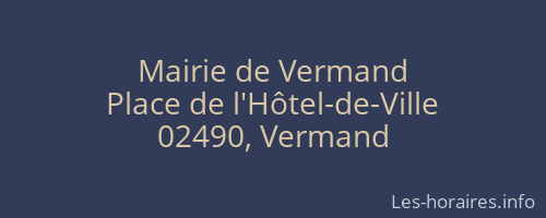 Mairie de Vermand