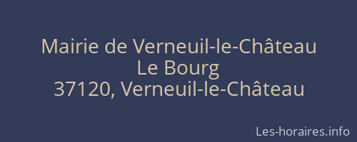Mairie de Verneuil-le-Château