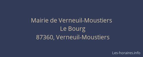 Mairie de Verneuil-Moustiers