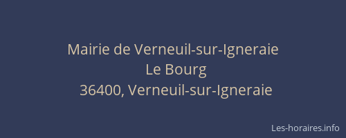 Mairie de Verneuil-sur-Igneraie
