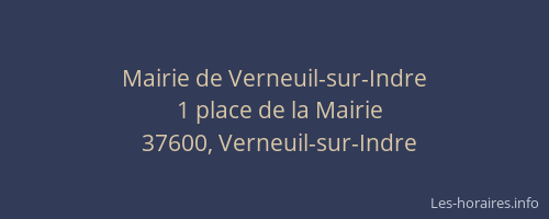 Mairie de Verneuil-sur-Indre