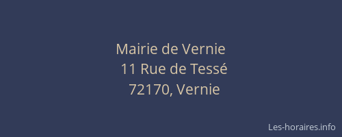 Mairie de Vernie