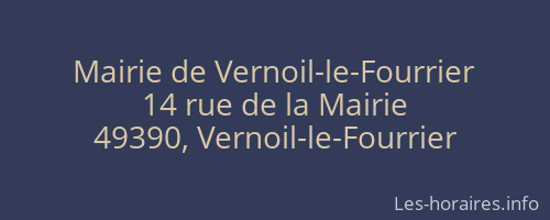 Mairie de Vernoil-le-Fourrier