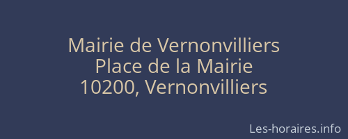 Mairie de Vernonvilliers