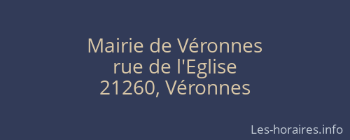 Mairie de Véronnes