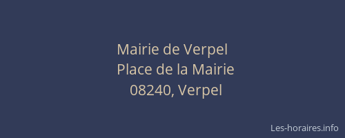Mairie de Verpel