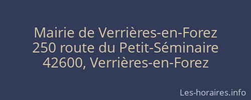 Mairie de Verrières-en-Forez