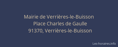 Mairie de Verrières-le-Buisson