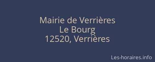 Mairie de Verrières