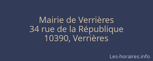 Mairie de Verrières
