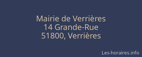 Mairie de Verrières