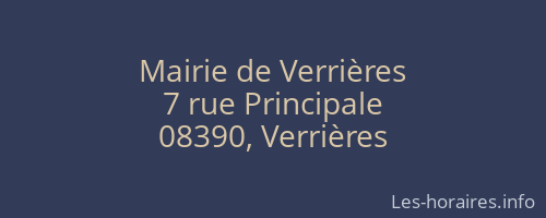 Mairie de Verrières