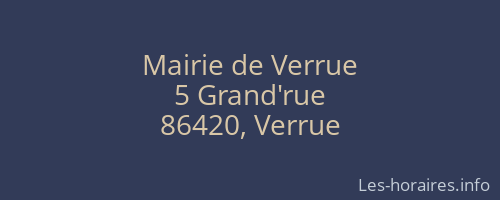 Mairie de Verrue