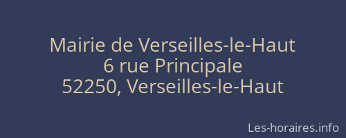 Mairie de Verseilles-le-Haut