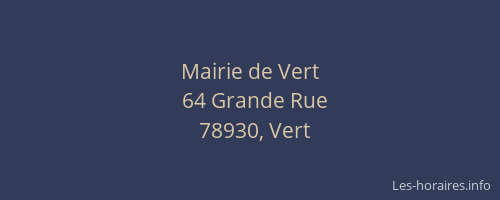 Mairie de Vert