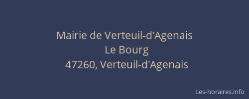 Mairie de Verteuil-d'Agenais