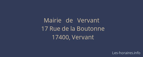 Mairie   de   Vervant