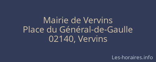 Mairie de Vervins
