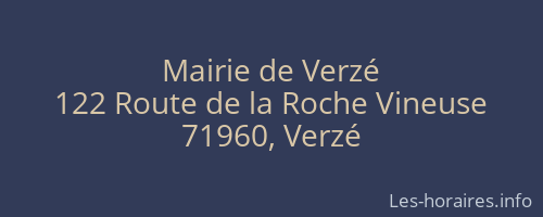 Mairie de Verzé
