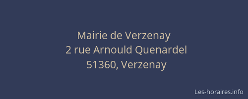 Mairie de Verzenay