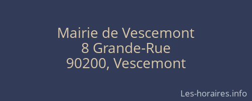 Mairie de Vescemont
