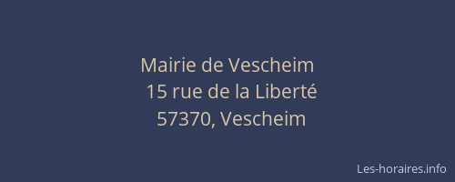 Mairie de Vescheim