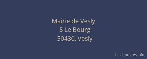 Mairie de Vesly