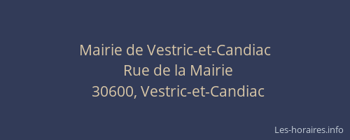 Mairie de Vestric-et-Candiac