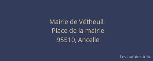 Mairie de Vétheuil