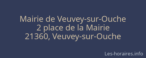 Mairie de Veuvey-sur-Ouche