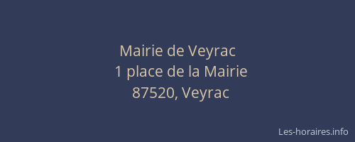 Mairie de Veyrac