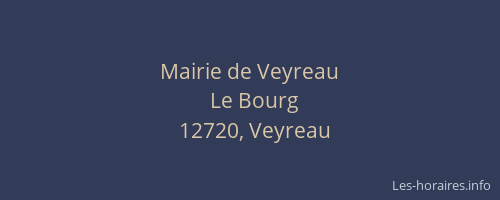Mairie de Veyreau