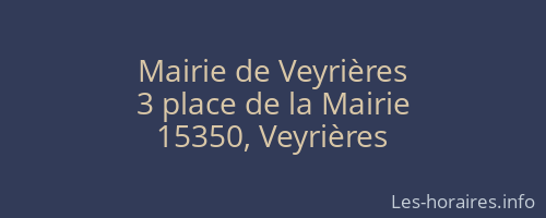 Mairie de Veyrières