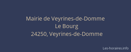 Mairie de Veyrines-de-Domme