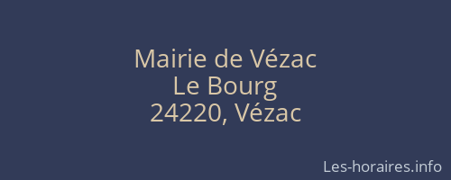 Mairie de Vézac