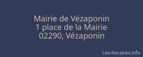 Mairie de Vézaponin