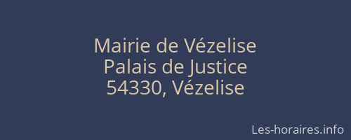 Mairie de Vézelise