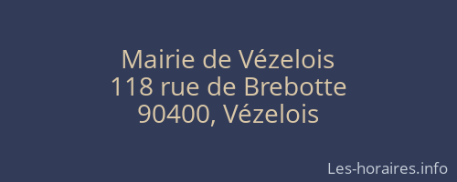 Mairie de Vézelois