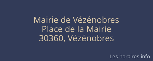 Mairie de Vézénobres