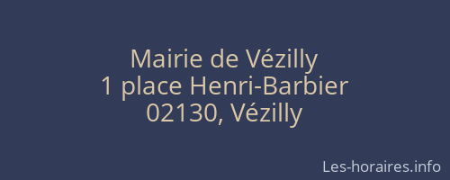 Mairie de Vézilly