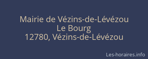Mairie de Vézins-de-Lévézou