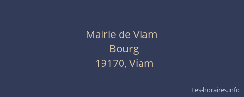Mairie de Viam