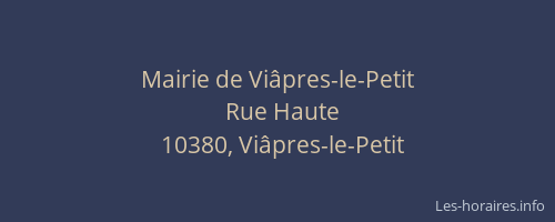Mairie de Viâpres-le-Petit