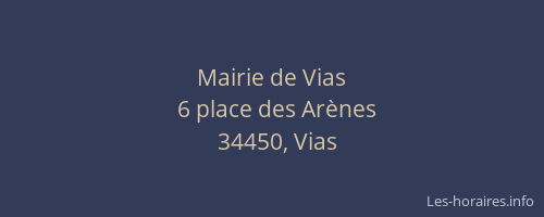 Mairie de Vias