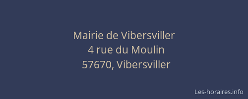 Mairie de Vibersviller