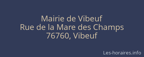 Mairie de Vibeuf