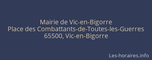 Mairie de Vic-en-Bigorre