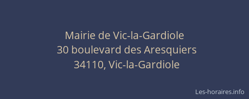 Mairie de Vic-la-Gardiole