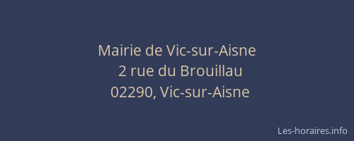 Mairie de Vic-sur-Aisne